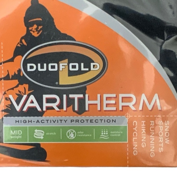 Duofold Varitherm Thermal Top Long Sleeve Crew Moisture Wicking Black Youth XS - Picture 9 of 16